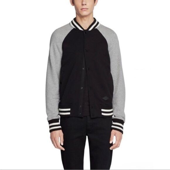 Rag & Bone Arden Retro Varsity Button Up Jacket Large - Picture 2 of 10